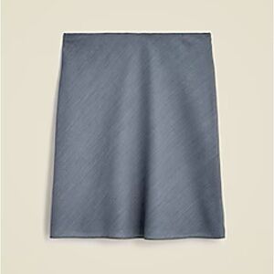 j. crew Gwen knee-length slip skirt in gauzy Italian wool blend nwt size small